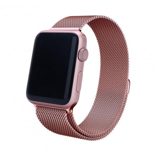 Ремешок для Apple Watch 42mm Milanese Loop Band Rose Gold