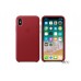 Чехол для Apple iPhone X Leather Case PRODUCT RED (MQTE2)