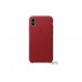 Чехол для Apple iPhone X Leather Case PRODUCT RED (MQTE2)