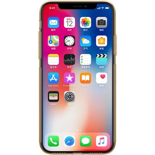 Чехол-накладка Nillkin Nature TPU Case Apple iPhone X Brown