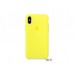 Чехол для Apple iPhone XS Max Silicone Case Yellow Copy