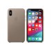 Чехол для Apple iPhone XS Leather Case Taupe Copy