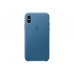 Чехол для Apple iPhone XS Leather Case Cape Cod Blue Copy