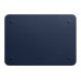 Чехол для MacBook Pro 15,4 WIWU Leather Sleeve Navy Blue