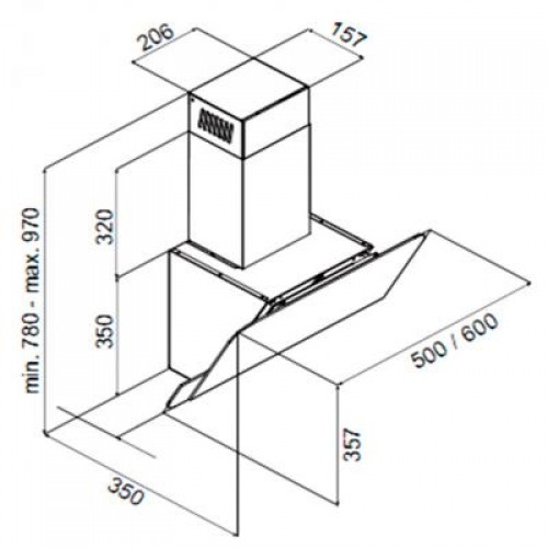 Вытяжка Perfelli DN 6114 BL