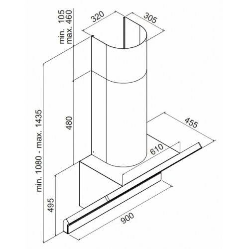 Вытяжка Amica IN600BSC