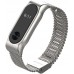 Ремешок Metallic Strap Fleet Chain For Mi Band 2 Silver