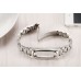 Ремешок Metal Strap With Frame For Xiaomi Mi Band 2 Silver
