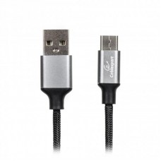Кабель Cablexpert (CCPB-C-USB-09BK) USB 2.0 A - USB Type-C, премиум, 1м, черный