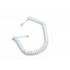 Кабель телефонный Atcom (17319) спиральный, 4P4C, 2м, белый