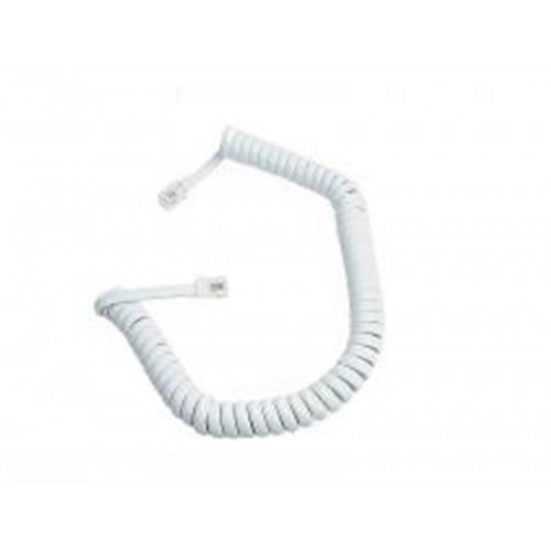 Кабель телефонный Atcom (17319) спиральный, 4P4C, 2м, белый