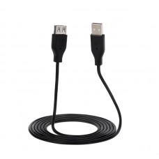 Кабель 2E (2E-W-3168) USB 2.0 (AM/AF), 1.8м, черный
