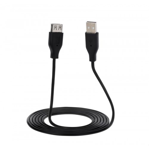 Кабель 2E (2E-W-3168) USB 2.0 (AM/AF), 1.8м, черный
