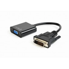 Адаптер Cablexpert (AB-DVID-VGAF-01) DVI-D-VGA, 0.2 м, черный