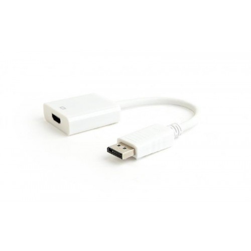 Адаптер-переходник Cablexpert (A-DPM-HDMIF-03-W) DisplayPort-HDMI, 0.1м, белый
