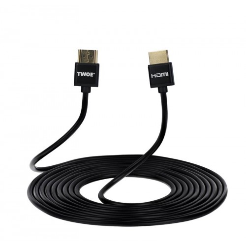 Кабель 2E Ultra Slim (2EW-1119-3m), HDMI - HDMI v.2.0, 3 м, черный