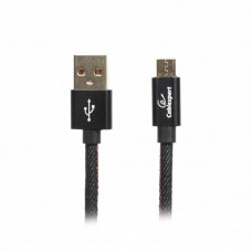 Кабель Cablexpert (CCPB-M-USB-04BK) USB 2.0 A - microB, премиум, 1м, черный