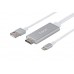 Кабель 2E Lightning - HDMI+USB A, Aluminum Shell, 2м Silver (2EW-2327)