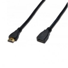 Кабель мультимедийный HDMI to HDMI 5.0m DIGITUS (AK-330201-050-S)