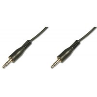 Кабель мультимедийный Jack 3.5mm M/Jack 3.5mm M 1.5m DIGITUS (AK-510100-015-S)