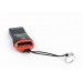 Кардридер Gembird (FD2-MSD-2) Black/Red USB-MicroSD