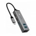 Адаптер Baseus Cube HUB Adapter Type-C to 3xUSB 3.0 + 2xUSB 2.0 (CAHUB-D0G)