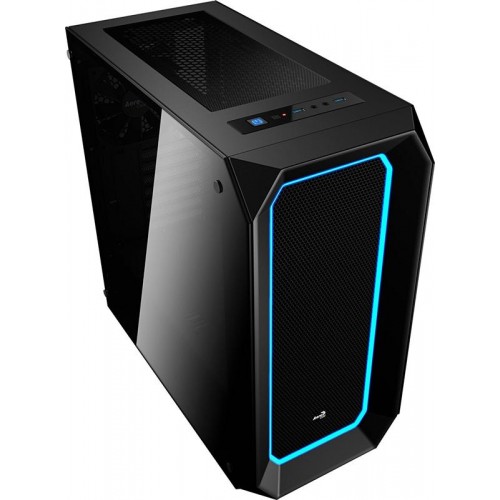 Корпус AEROCOOL P7-C0 Pro Window Glass RGB Black без БП