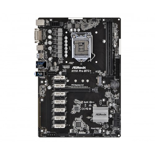 Материнская плата ASRock H110 Pro BTC+ Socket 1151