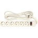 Сетевой фильтр PowerPlant 6 розеток 3 м JY-1057/3 (White) (PPSA10M30S6)