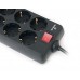 Сетевой фильтр REAL-EL RS-8 PROTECT 1.8m черный UAH