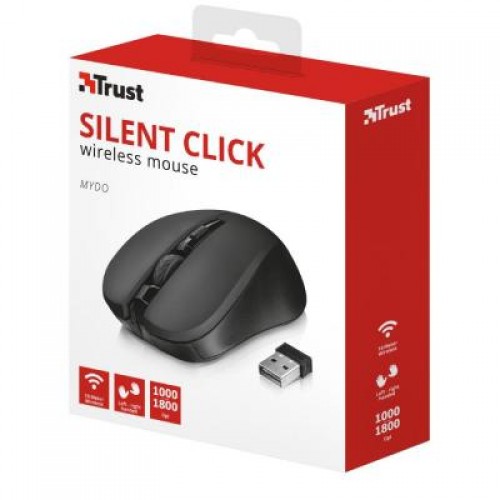 Мышь Trust Mydo Silent wireless mouse black (21869)