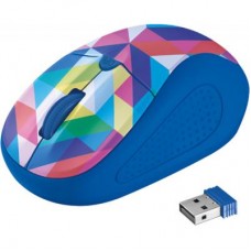 Мышь Trust Primo Wireless Mouse blue geometry (21480)