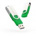 Флешка eXceleram 16GB P1 Series Silver/Green USB 2.0 (EXP1U2SIGR16)