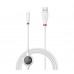 Кабель Baseus Big Eye Digital Display Lightning Cable White