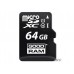 Карта памяти GOODRAM 64 GB microSDXC class 10 UHS-I+SD Adapter M1AA-0640R12