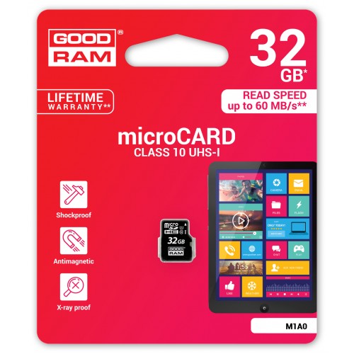 Карта памяти GOODRAM 32 GB microSDHC class 10 UHS-I M1A0-0320R11