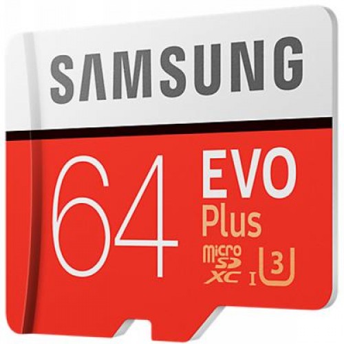 Карта памяти Samsung 64GB microSD class 10 EVO PLUS UHS-I (MB-MC64GA/RU)