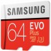 Карта памяти Samsung 64GB microSD class 10 EVO PLUS UHS-I (MB-MC64GA/RU)