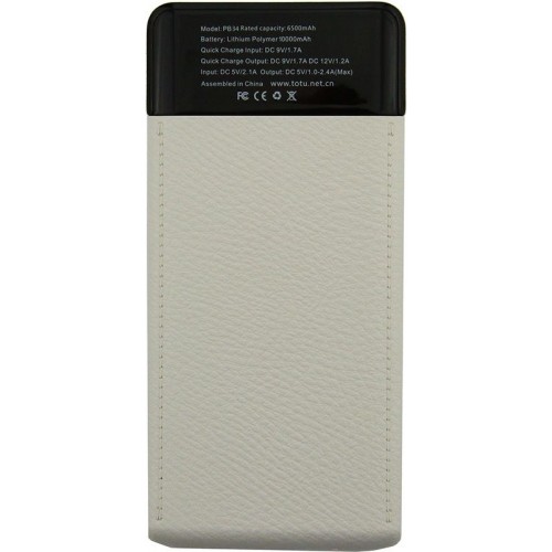 Power Bank TOTU PB34 10000mah Charm Series White