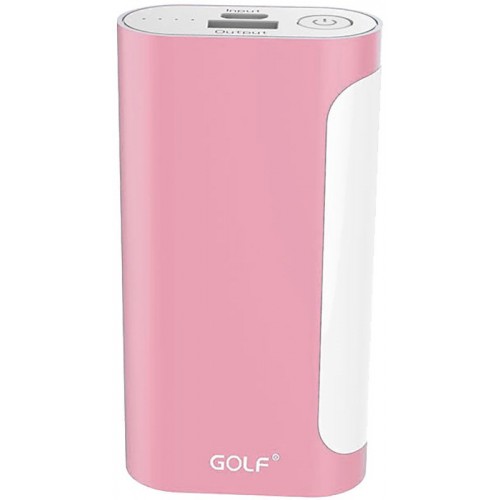 Power Bank GOLF 5000 mAh GF-D12GB 2.1A Li-pol Pink