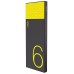Power Bank GOLF 6000 mAh Hive6 2.1A Li-pol Black/Yellow