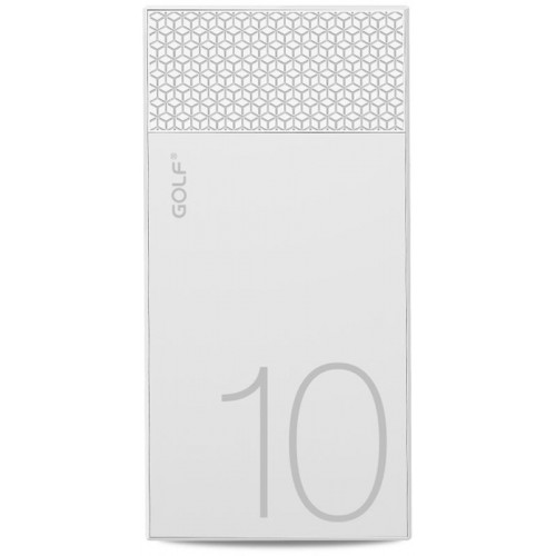 Power Bank GOLF 10000 mAh Hive10 3.1A Li-pol White+white