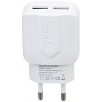Зарядное устройство INKAX CD-21 Travel charger + Micro cable 2USB 2.1A White