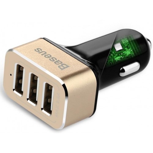 Автомобильное ЗУ Baseus 5.2A 3-USB (Black) (CCALL-HG31V)