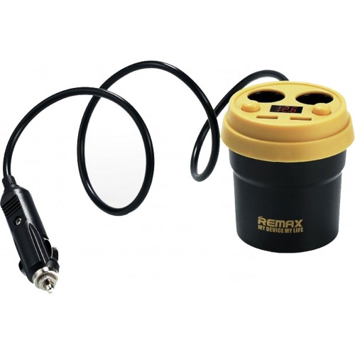 Автомобильное зарядное устройство Remax Coffee Cup Car Charger CR-2XP 2USB Black