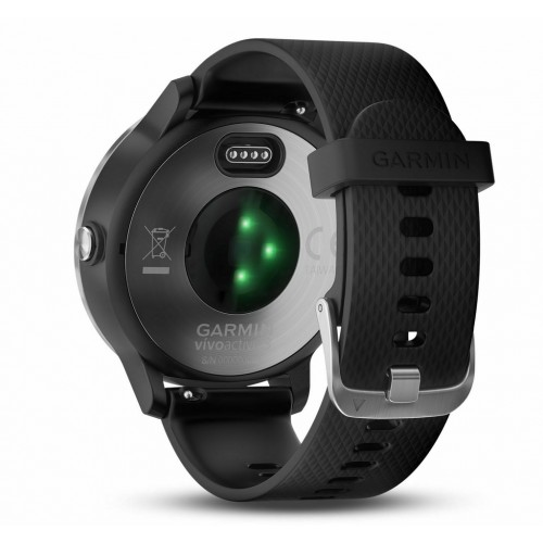 Спортивные часы Garmin Vivoactive 3 Silver with Black Silicon (010-01769-B0)