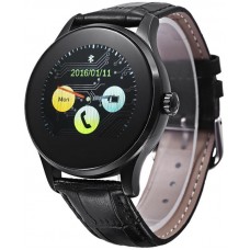 Смарт-часы UWatch K88H Black Leather Strap