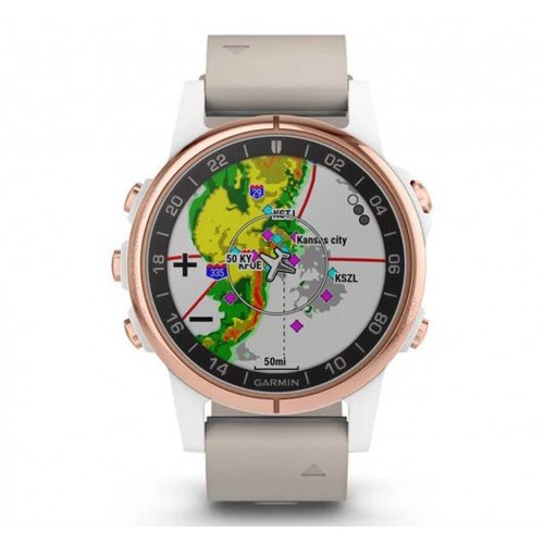 Смарт-часы Garmin D2 DELTA S AVIATOR WATCH WITH BEIGE LEATHER BAND (010-01987-31)