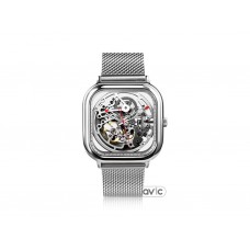 Мужские часы Xiaomi CIGA Design full hollow mechanical watches Silver