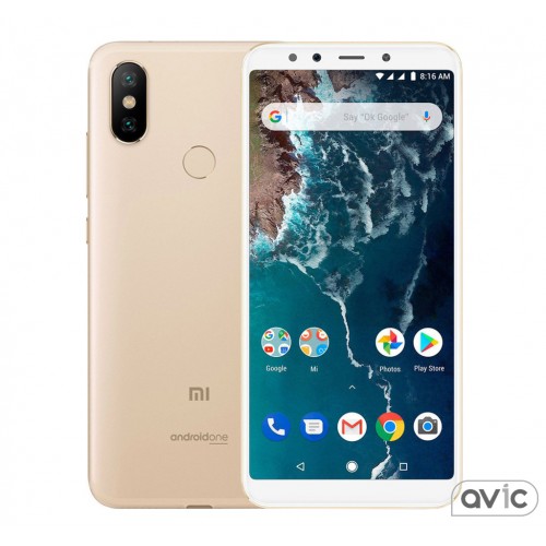 Смартфон Xiaomi Mi A2 6/128GB Gold